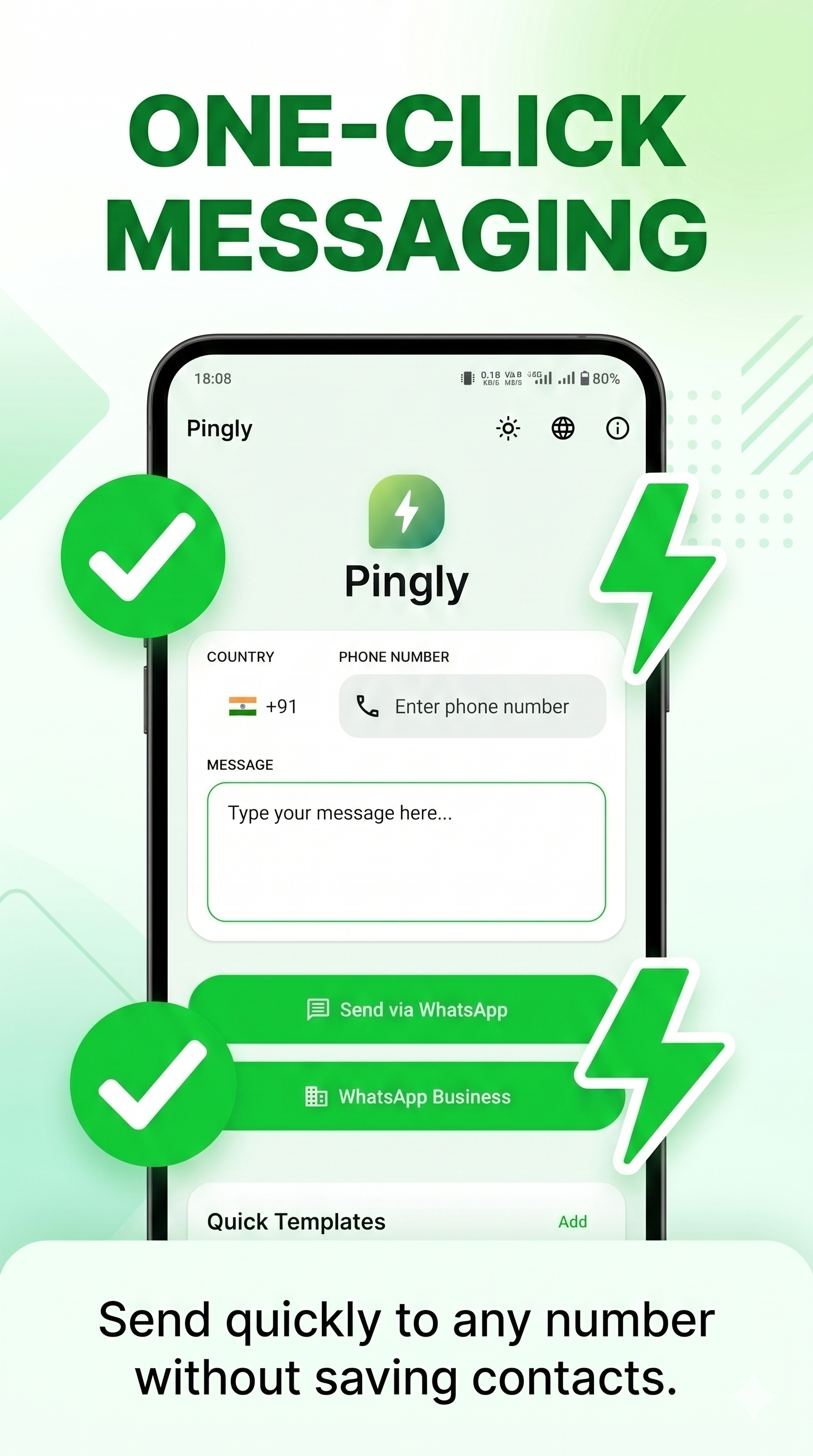 Pingly history screen